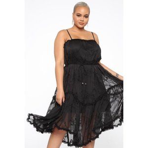 Fashion Nova Curve Sweetest Lover Dress Black